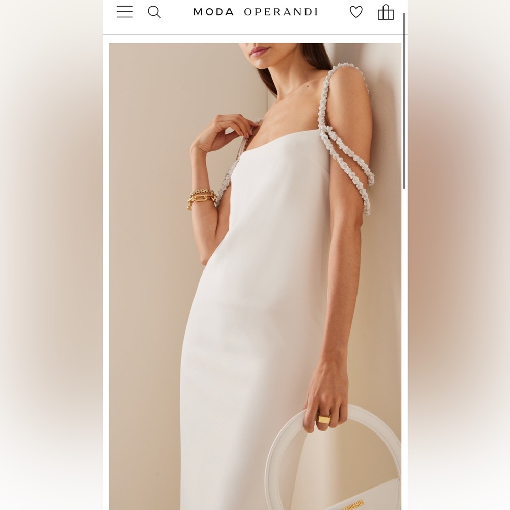 Alexis Shayanne Embellished Crepe Midi Dress